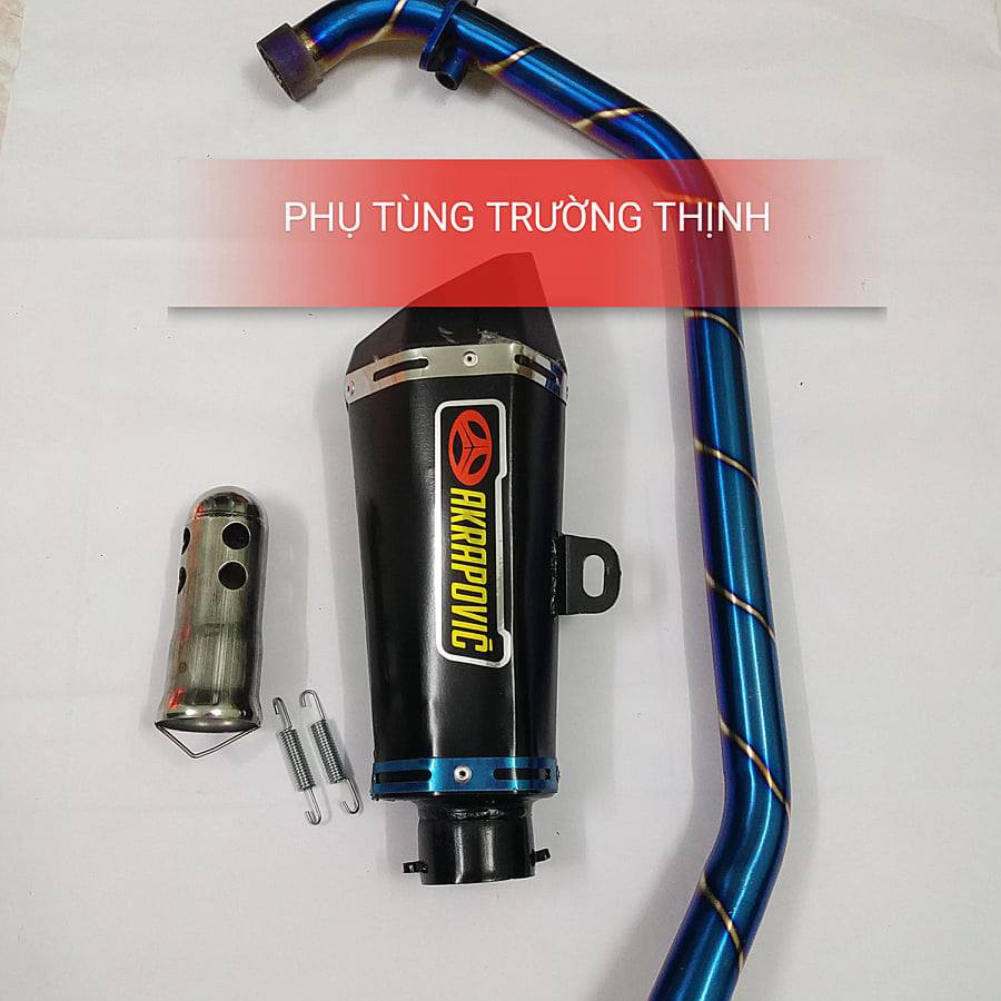 Lon Pô Akrapovic _ Full cổ Pô Titan và Tiêu pô giảm thanh dành cho Exciter, Novo, Winner, Sonic, Wave, Dream, Sirius...