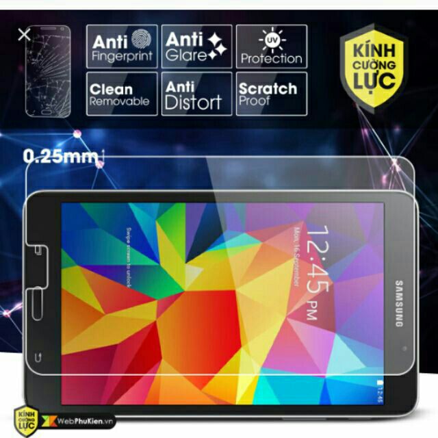 Kính cường lực cao cấp cho Samsung Galaxy Tab 4 7.0 T230