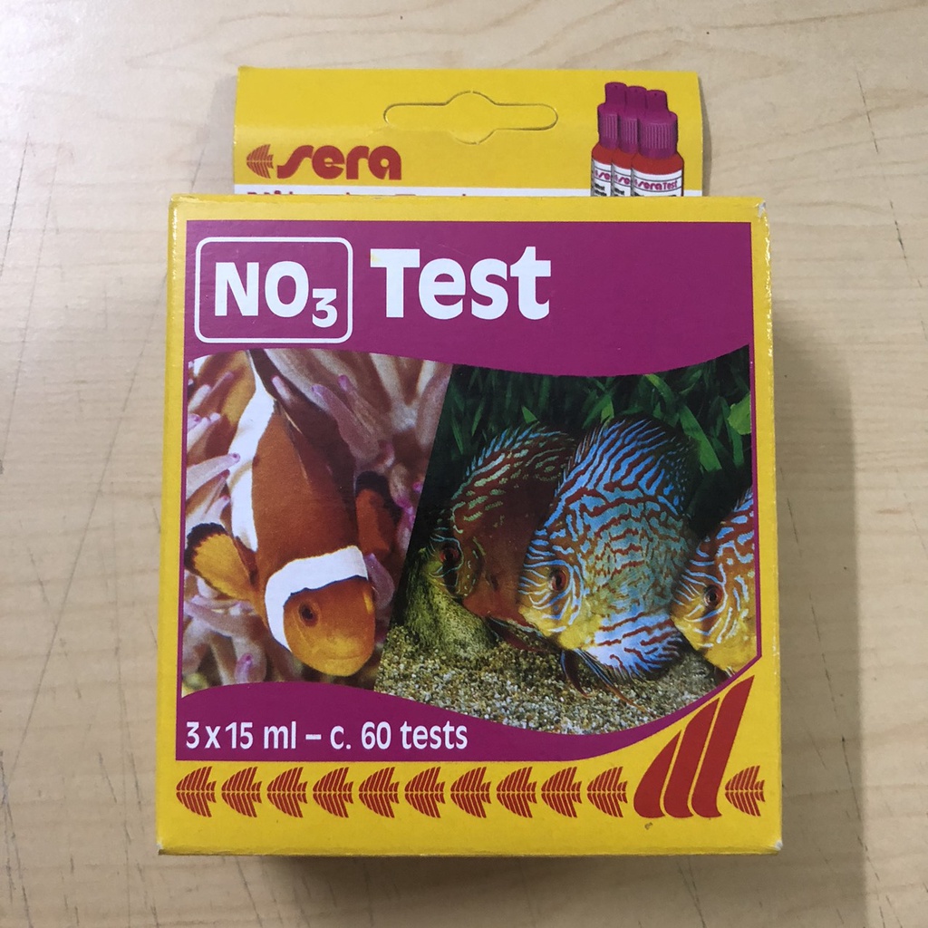Bộ Kiểm Tra NO3 Sera, Model:Test kit NO3 Sera, thương hiệu Sera, 3 lọ 15ml và 1 lọ 10g kèm 1 cuvet