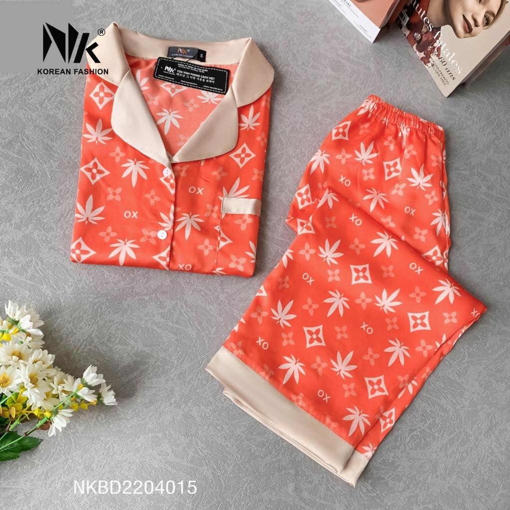 Bộ Đồ Pyjama Mặc Nhà NK Fashion Thiết Kế Họa Tiết Trẻ Trung, Chất Liệu Vải Cao Cấp Thoáng Mát NKBD2204015