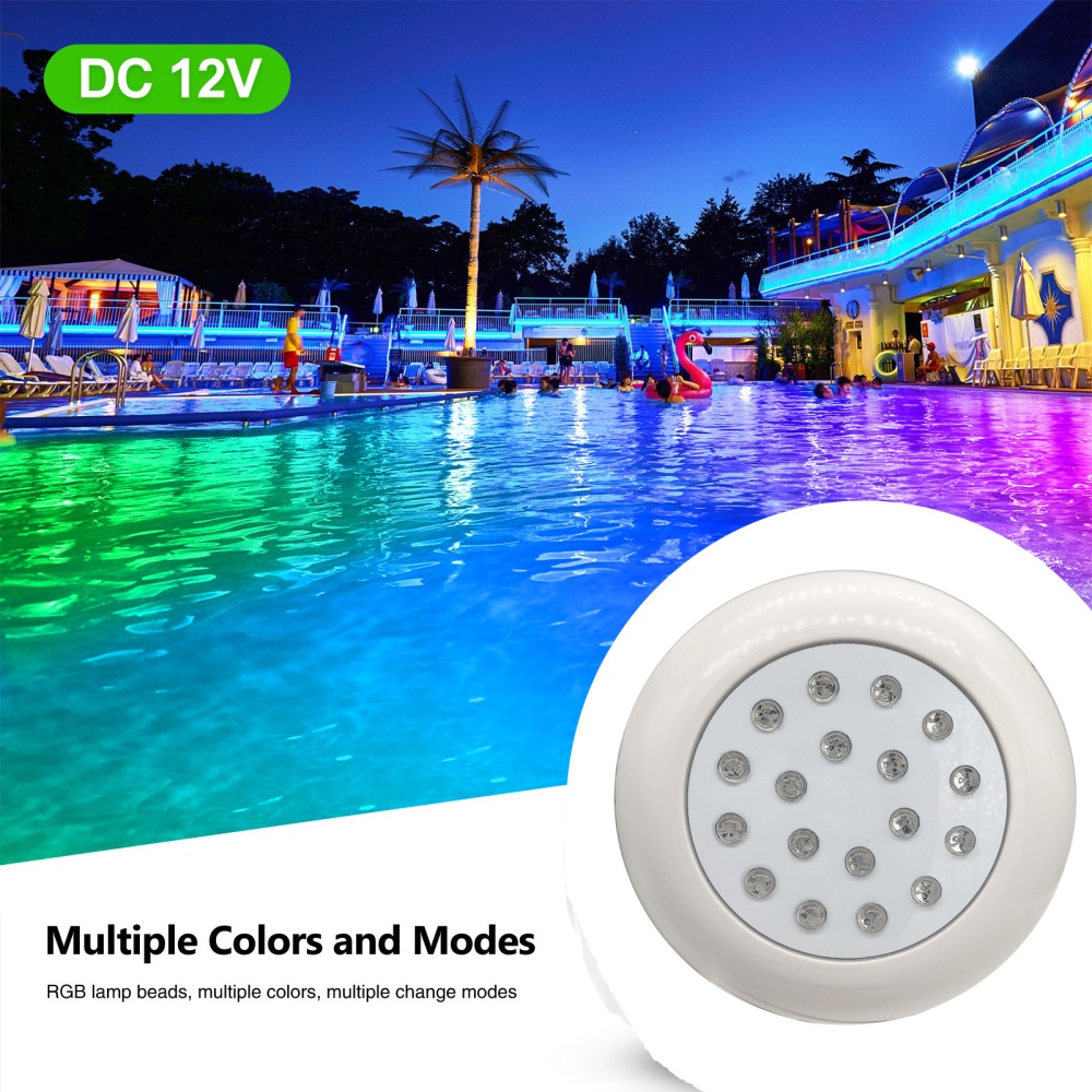 Led hồ bơi ánh sáng dưới nước ánh sáng dưới nước ánh sáng hồ bơi đèn trắng ánh sáng ấm trắng đài phun nước ánh sáng dưới nước Spotlight Ac-12v livebecool