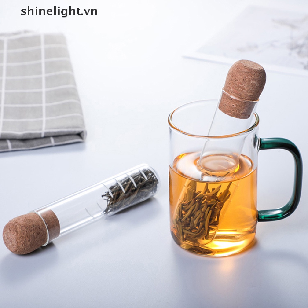 Dụng Cụ Lọc Trà Bằng Thủy Tinh Thiết Kế Hình Ống Sáng Tạo