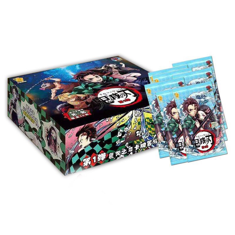 Hộp ảnh thẻ nhân vật THANH GƯƠM DIỆT QUỶ KIMETSU NO YAIBA card ảnh in hình anime chibi