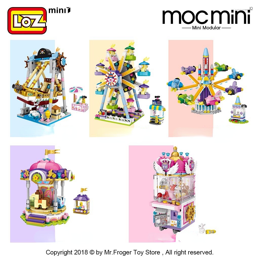 Loz Bộ Đồ Chơi Lắp Ráp Mô Hình Máy Bay mini 1717-1732 Dành Cho Bé