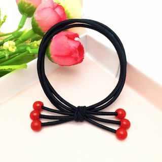 Dây Cột Tóc Co Giãn Hình Quả Cherry Đáng Yêu