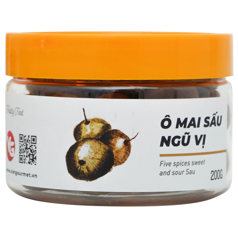 Ô mai sấu ngũ vị 200g vị chua ngọt giòn cay/ Đặc Sản Hà Nội/ quà tặng ăn vặt mẹ bầu ăn vặt văn phòng