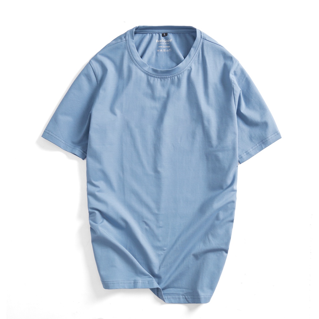 Áo thun Nam Feel Good Basic Tee phông trơn tay ngắn form regular fit chất liệu cotton 4 chiều 100% dày dặn co dãn