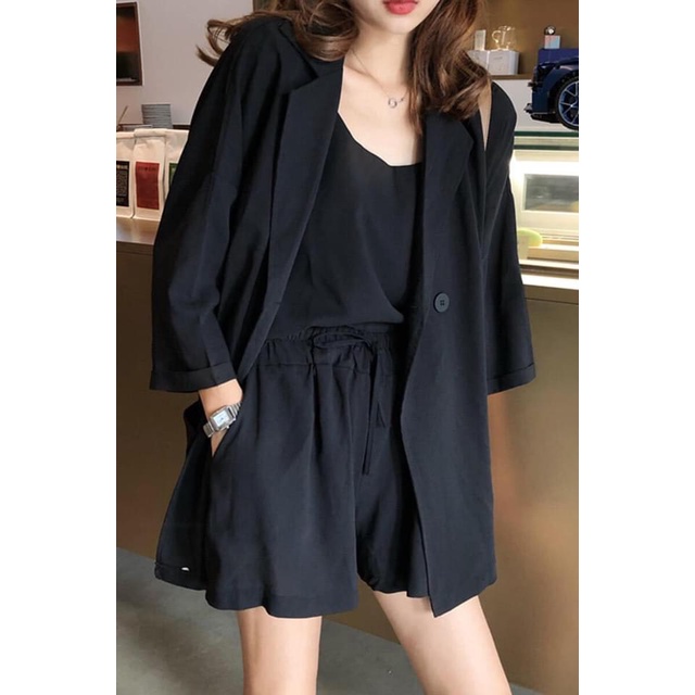 Set vest áo 2 dây nữ