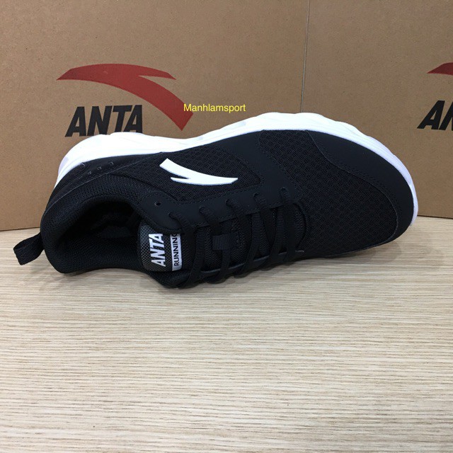 [Chính hãng] Giày chạy bộ Anta R-5581 Đen trắng đi nhẹ, êm, vải mềm, da chống nước, bảo hành 2 tháng, đổi mới trong 7 ng