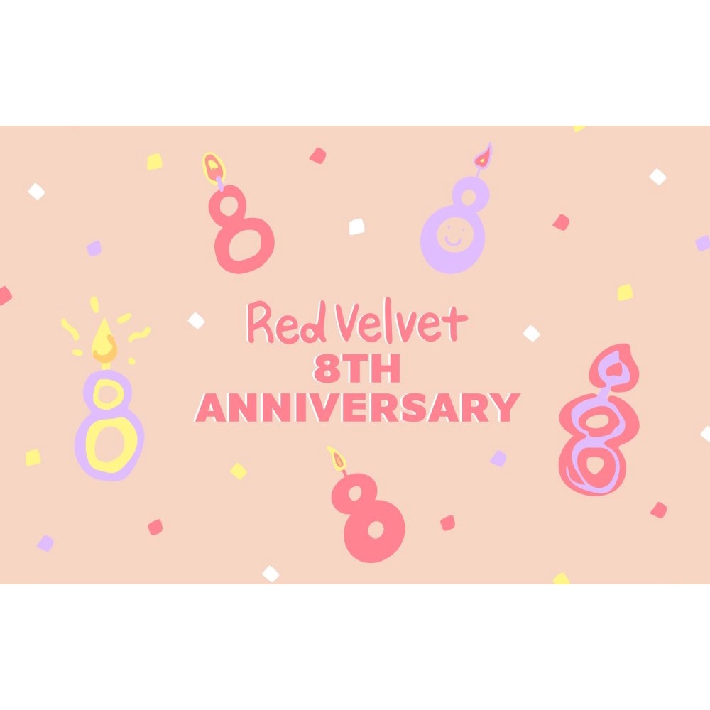 Red Velvet 8th Anniversary Lucky Card Set
