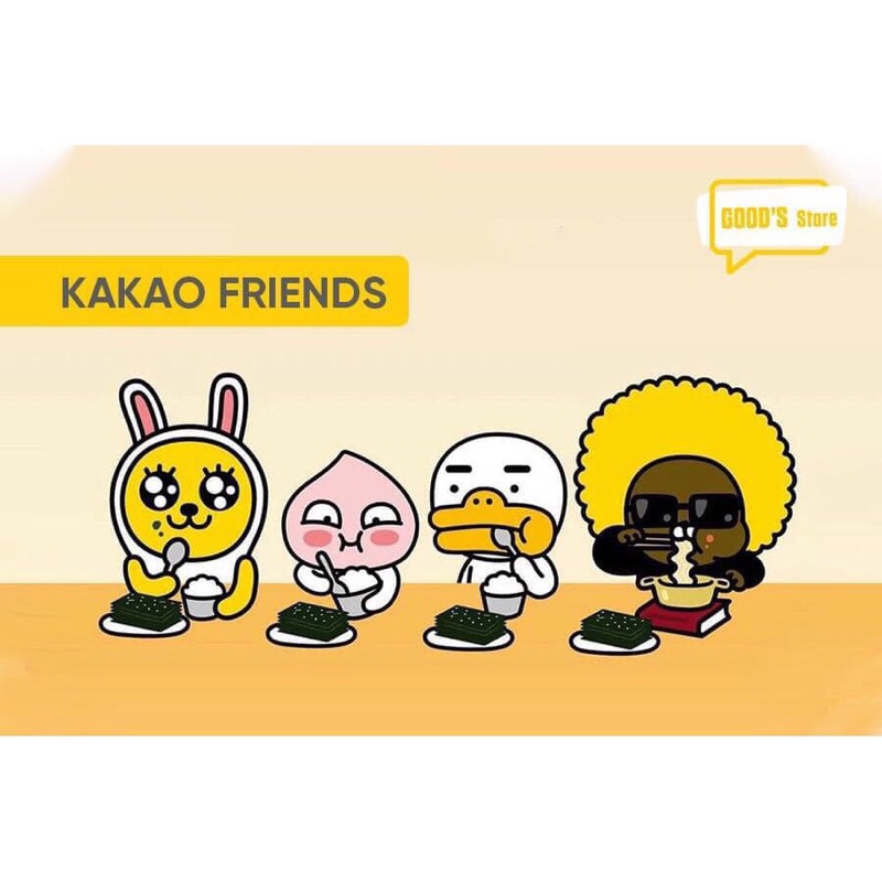 Lốc 3 Gói Rong Biển Ăn Liền Kakao Friend Hàn Quốc