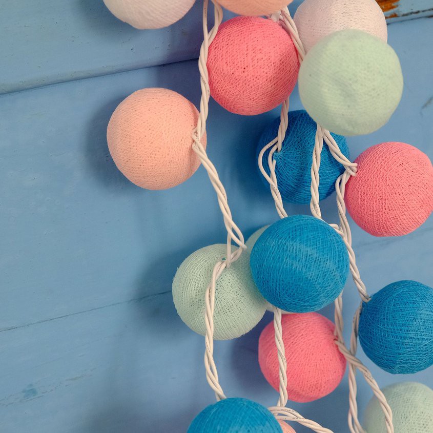 Dây Đèn Led Trang Trí Hình Tròn Kiểu Thái Lan