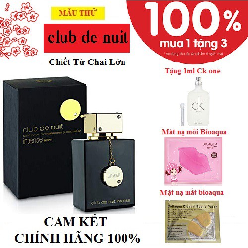 [Mua 1 Tặng 3 ]Nước hoa  CLUB DE NUIT INTENSE WOMAN Nước Hoa Nữ Chiết 5ML-10ML