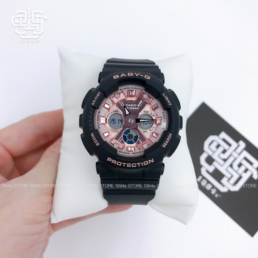 Đồng hồ nữ Casio Baby-G BA-130 / BA-130-1A4 chống va đập, chống nước 200m, size 43.3mm, hàng chính hãng