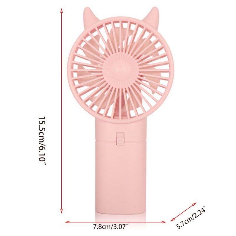 Quạt mini cầm tay tai mèo (sử dụng pin AA)