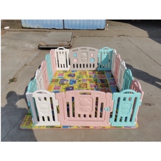 Bộ quây cũi nhựa nguyên sinh TẶNG THẢM + 100 BÓNG