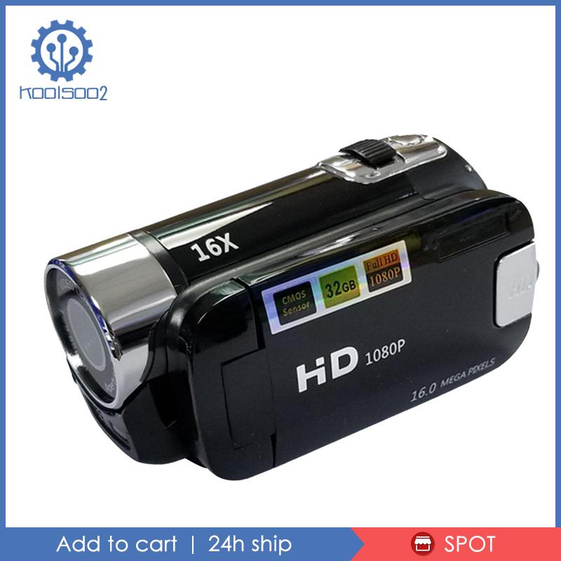 Camera Ghi Hình LCD Tầm Nhìn Ban Đêm Koolsoo2 1080P HD 16X Zoom - EU