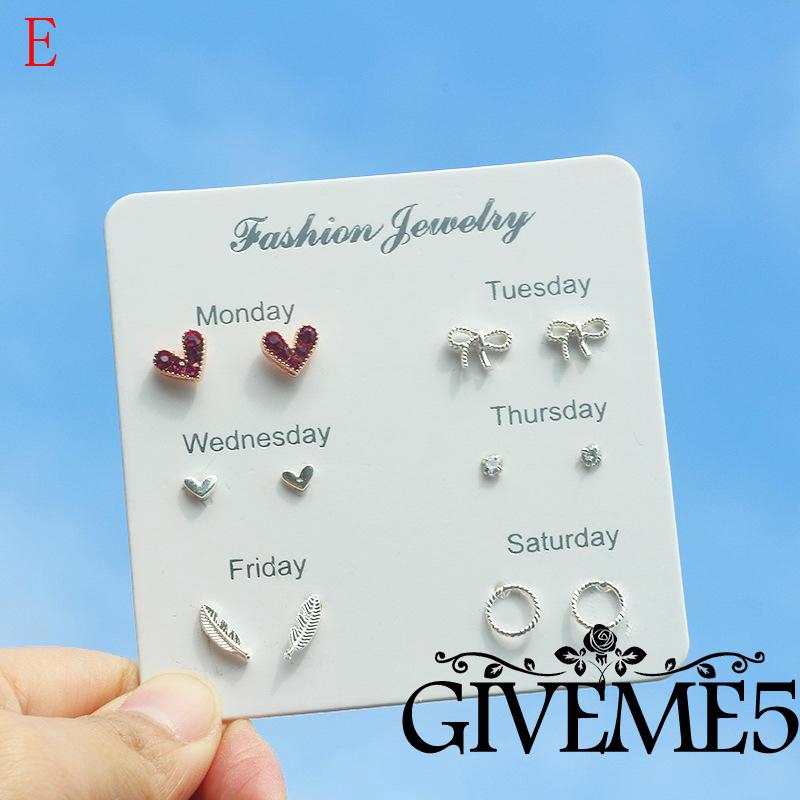 Bộ khuyên tai đính đá thời trang thanh lịch cho nữ