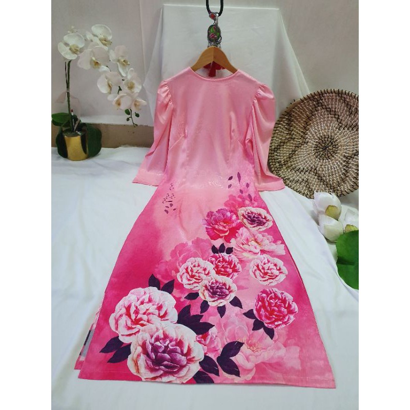 Áo Dài Nữ 💖𝑭𝒓𝒆𝒆𝒔𝒉𝒊𝒑💖 Áo Cách Tân Vẫn Gỗ Cao Cấp - Hàng VNXK - Áo Dài SViet 35 | BigBuy360 - bigbuy360.vn