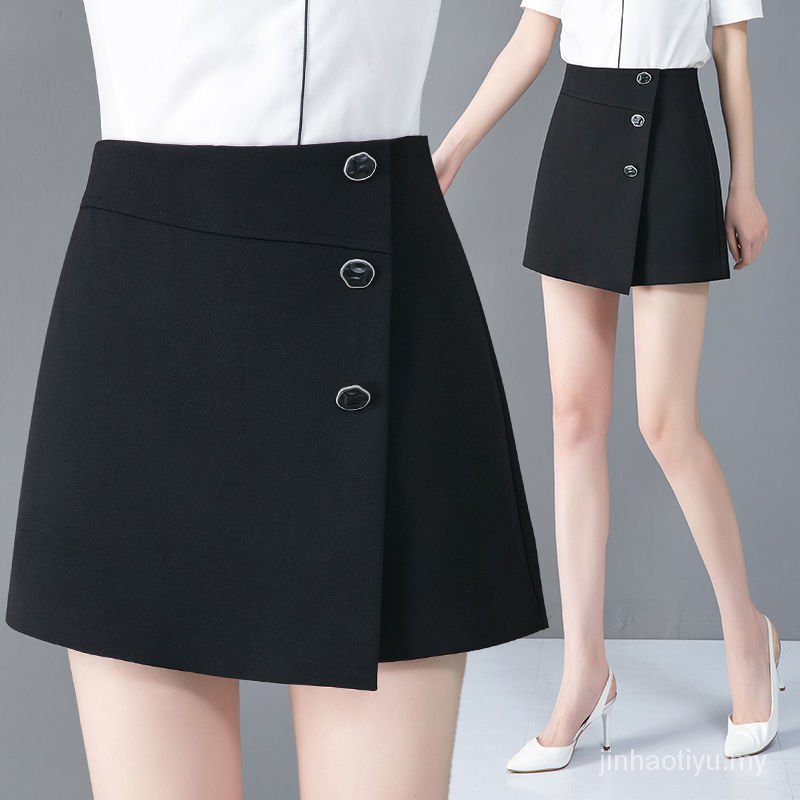 Quần Short Đen Lưng Cao Ống Rộng Thời Trang Xuân Hè Cho Nữ 2021 | BigBuy360 - bigbuy360.vn