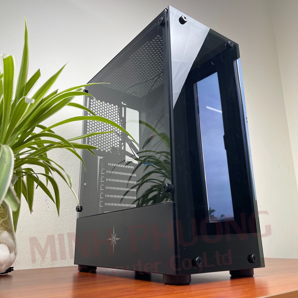 Vỏ case Kenoo Esport K300 Gaming ATX - 2 mặt kính cường lực - Hàng chính hãng