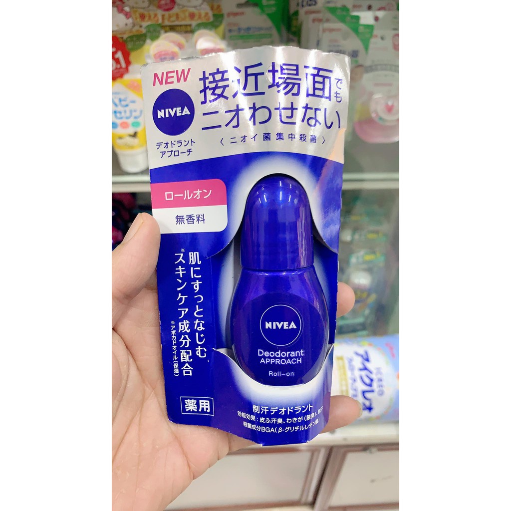 Lăn khử mùi đá khoáng Nivea Deodorrant Approach 40ml nội địa Nhật Bản - Tokyoshopauth