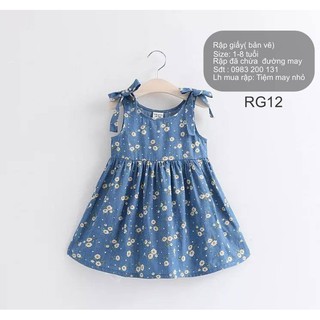 RG12_Fullsize rập giấy may váy bé gái