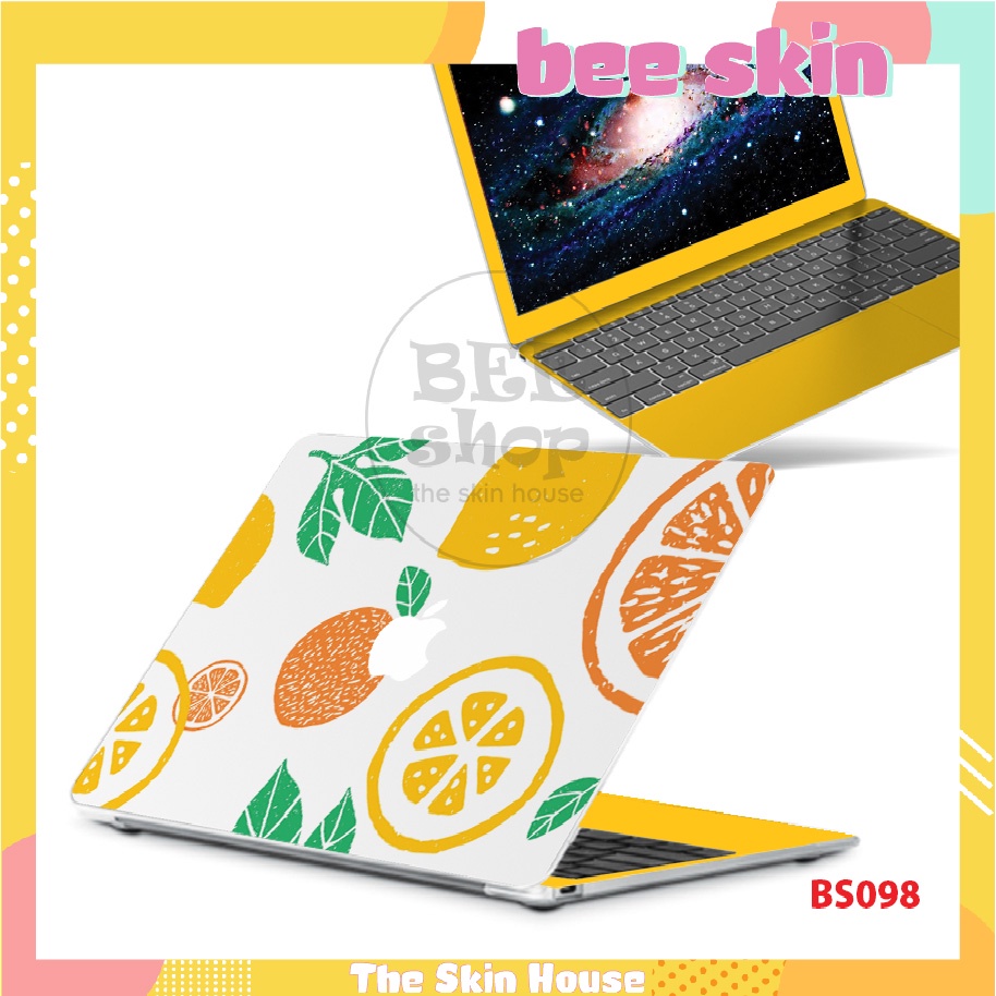 Skin dán laptop BEE SKIN mẫu Sweet Fruit 5 cho Macbook/HP/ Acer/ Dell /ASUS/Lenovo/Toshiba