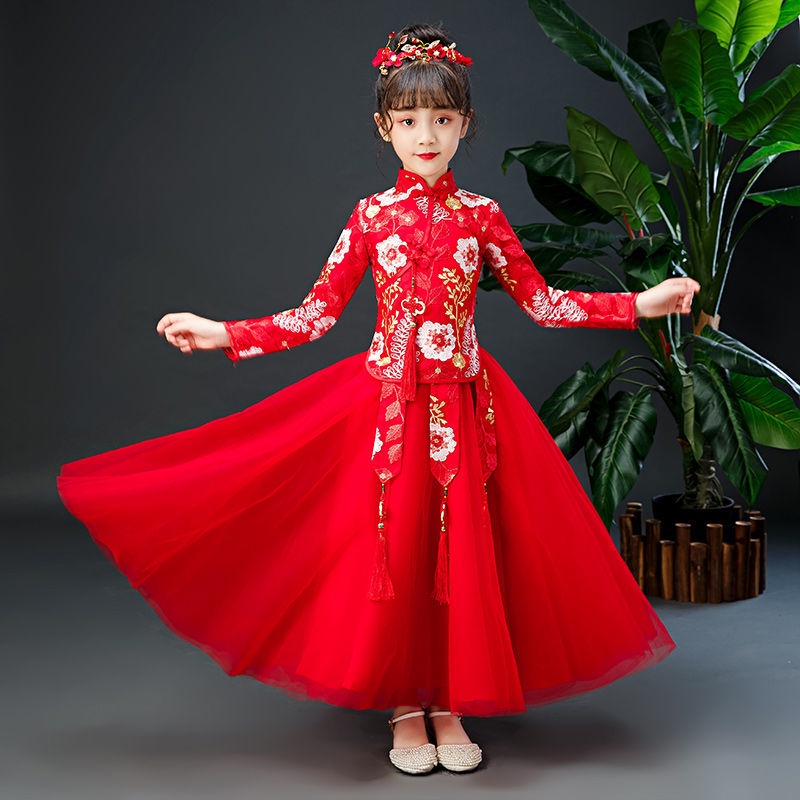 Bộ Hán Phục Phong Cách Trung Hoa Xinh Xắn Cho Bé Gái