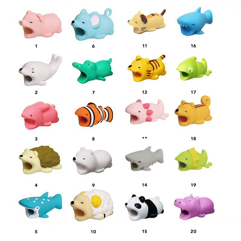 Phụ Kiện Bảo Vệ Chống Đứt Gãy cho tất cả các loại Đầu Sạc hình thú cute | BigBuy360 - bigbuy360.vn