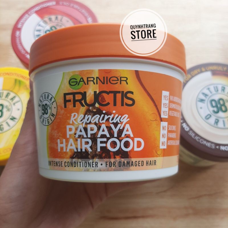 Kem ủ tóc đa công dụng Garnier Fructis Hair Food Úc 390ml