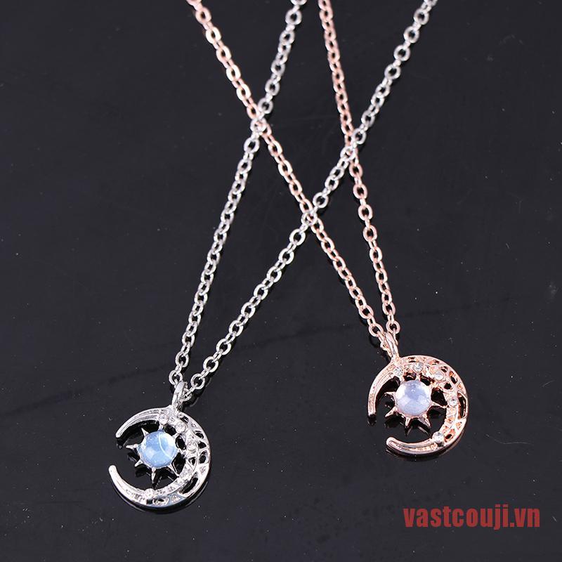 Vòng cổ Mặt Trăng Và Ngôi Sao Đính Đá Thời Trang