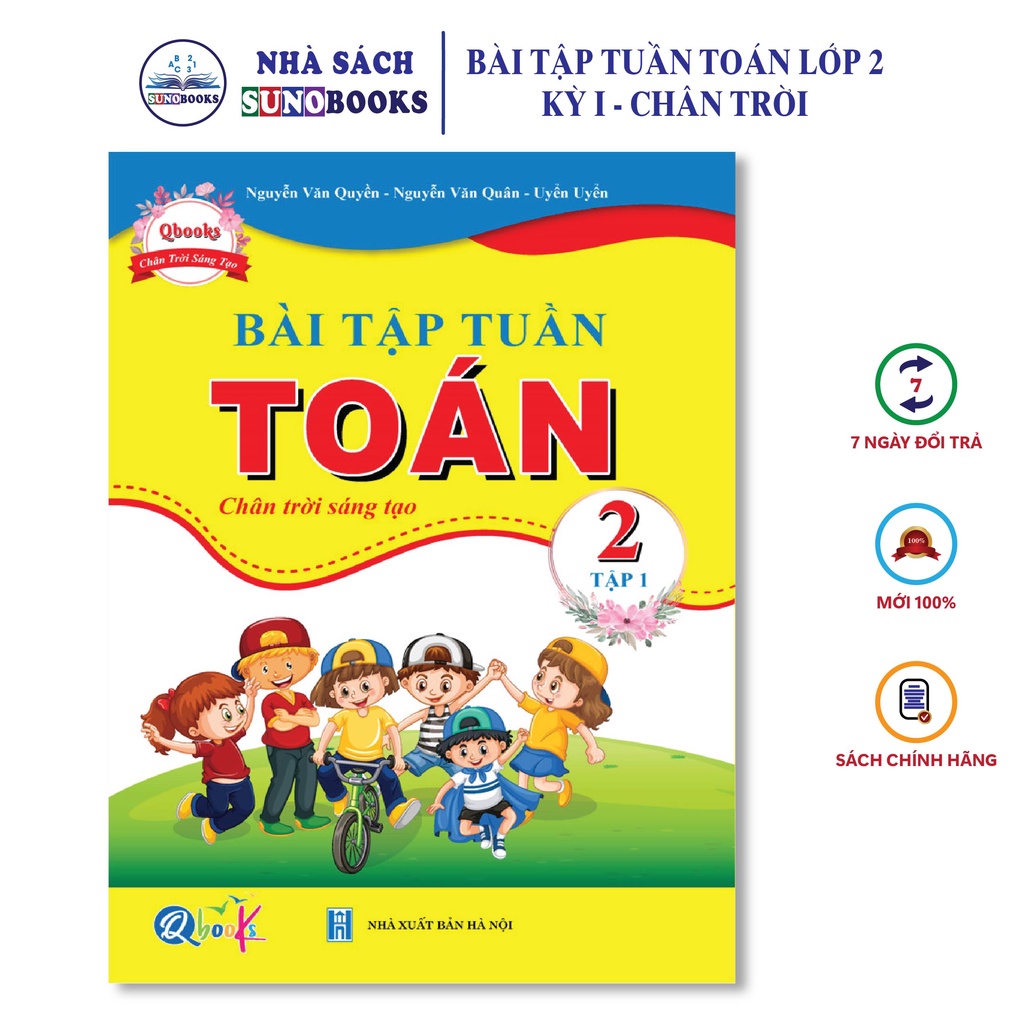 Sách - Bài Tập Tuần Toán Lớp 2 - Chân Trời Sáng Tạo - Học Kì 1 (1 cuốn)