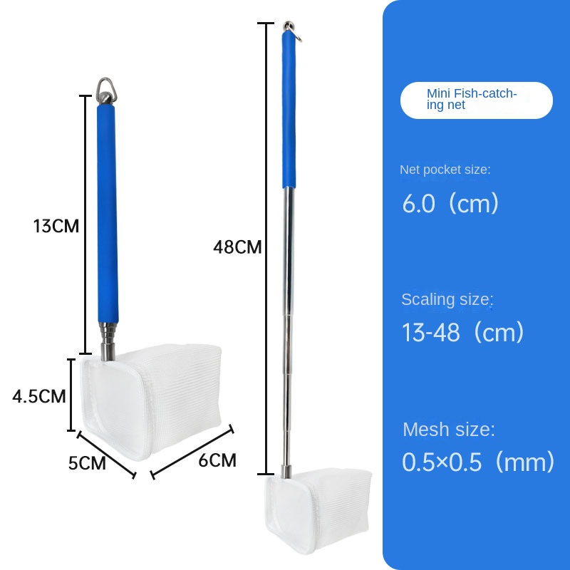 Vợt Lưới Vớt Cá 3D Thu Gọn Được