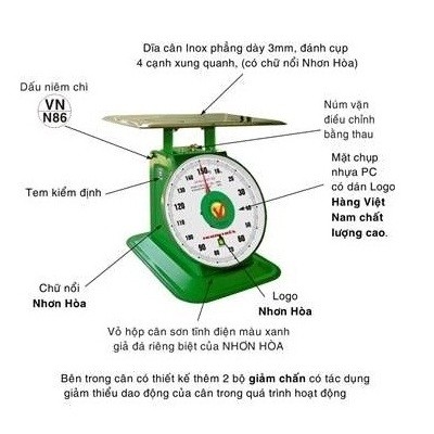 CÂN ĐỒNG HỒ LÒ XO NHƠN HÒA 5KG