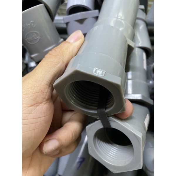 Phụ kiện ống nước pvc Bình Minh phi 34( co, lơi, nối, tê, nối răng trong, nối răng ngoài, co răng ngoài)