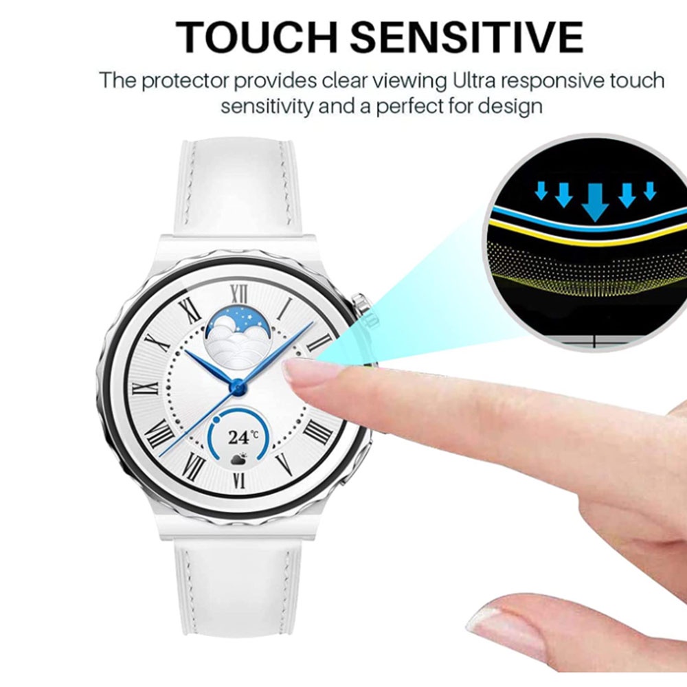 Miếng Dán 3D Bảo Vệ Màn Hình Cho Đồng Hồ Thông Minh Huawei Watch GT 3 Pro 46mm 43mm GT2 42mm Smart For Honor GS3 Ốp