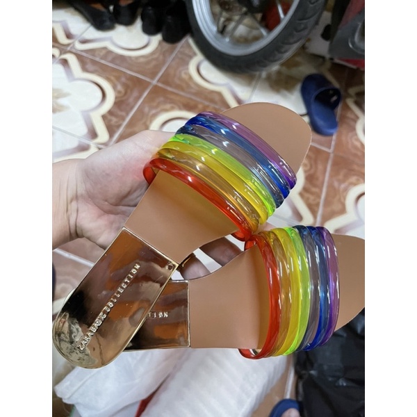 SALE LẺ SIZE Dép lê Zara quai nhựa nhiều màu