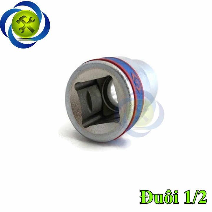 Tuýp 13mm 1/2 Kingtony 433013M 12 cạnh màu trắng dài 38mm