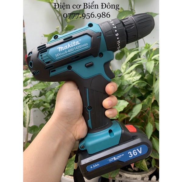 🔥FREESHIP🔥 Tặng đầy đủ phụ kiện Máy khoan pin Bêtông cầm tay MAKITA 36V Thái Lan