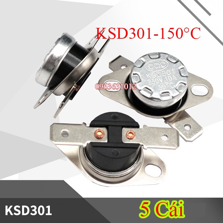 Relay nhiệt KSD301-150 độ - Linh kiện điện tử