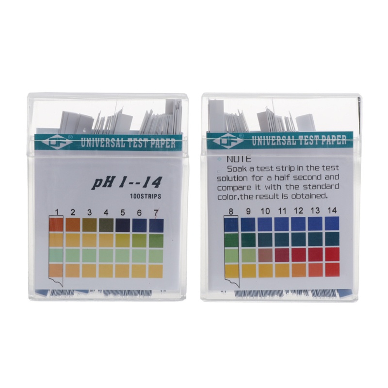✿ Set 100 Giấy Đo Độ PH 1-14 Kèm Hộp Đựng Tiện Dụng