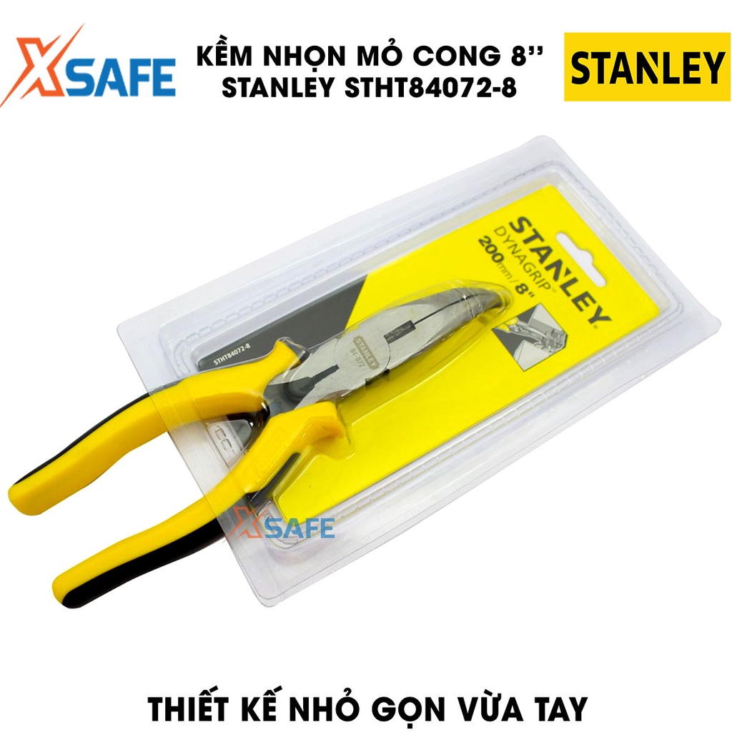 Kềm nhọn mỏ cong STANLEY gia công thép carbon Kìm Stanley nhỏ gọn vừa tay, khả năng chịu lực chiu nhiệt tốt