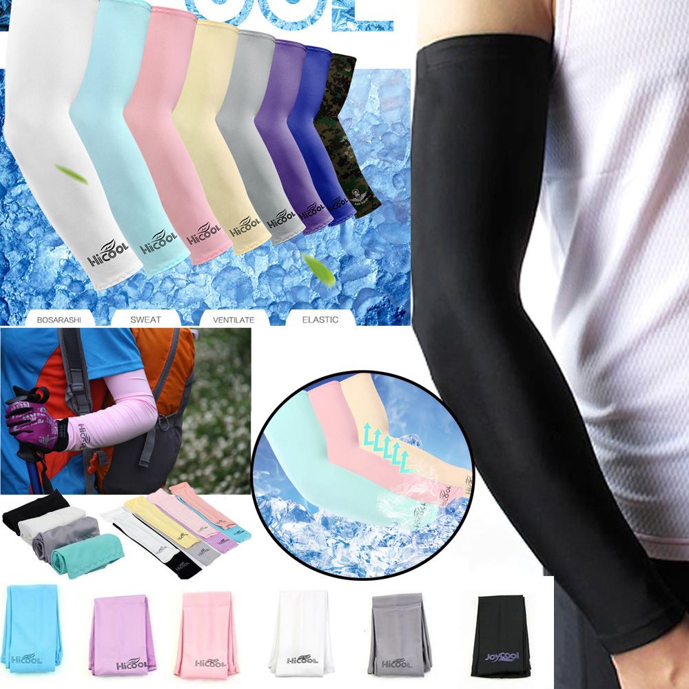 1 Cặp Găng Tay Làm Mát Chống Tia UV Dành Cho Chơi Thể Thao Bóng Rổ/Leo Núi Thể Thao Mùa Hè