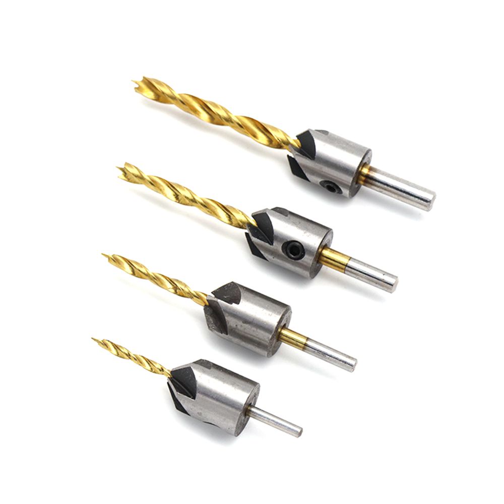 Set 4 Mũi Khoan Bằng Titan 3mm 4mm 5mm 6mm
