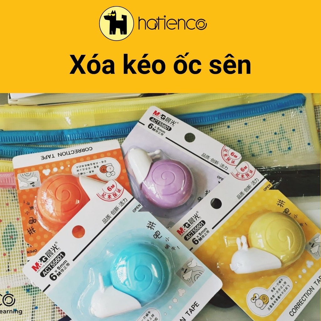 Bút xóa, bút xóa kéo cute bơ, cà rốt, bắp