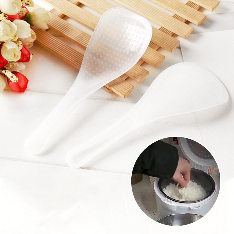 Set 2 Muỗng Múc Cơm Bằng ABS Chống Dính Thân Thiện Với Môi Trường
