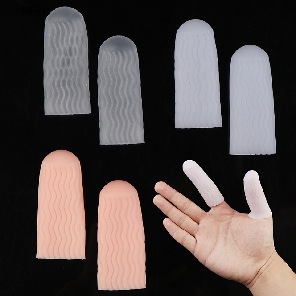1 Cặp Băng Quấn Bảo Vệ Ngón Tay Bằng Silicone Tiện Dụng
