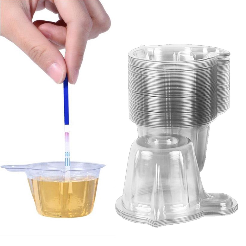 Bộ 100 cốc đựng nước tiểu thử thai dùng một lần tiện dụng