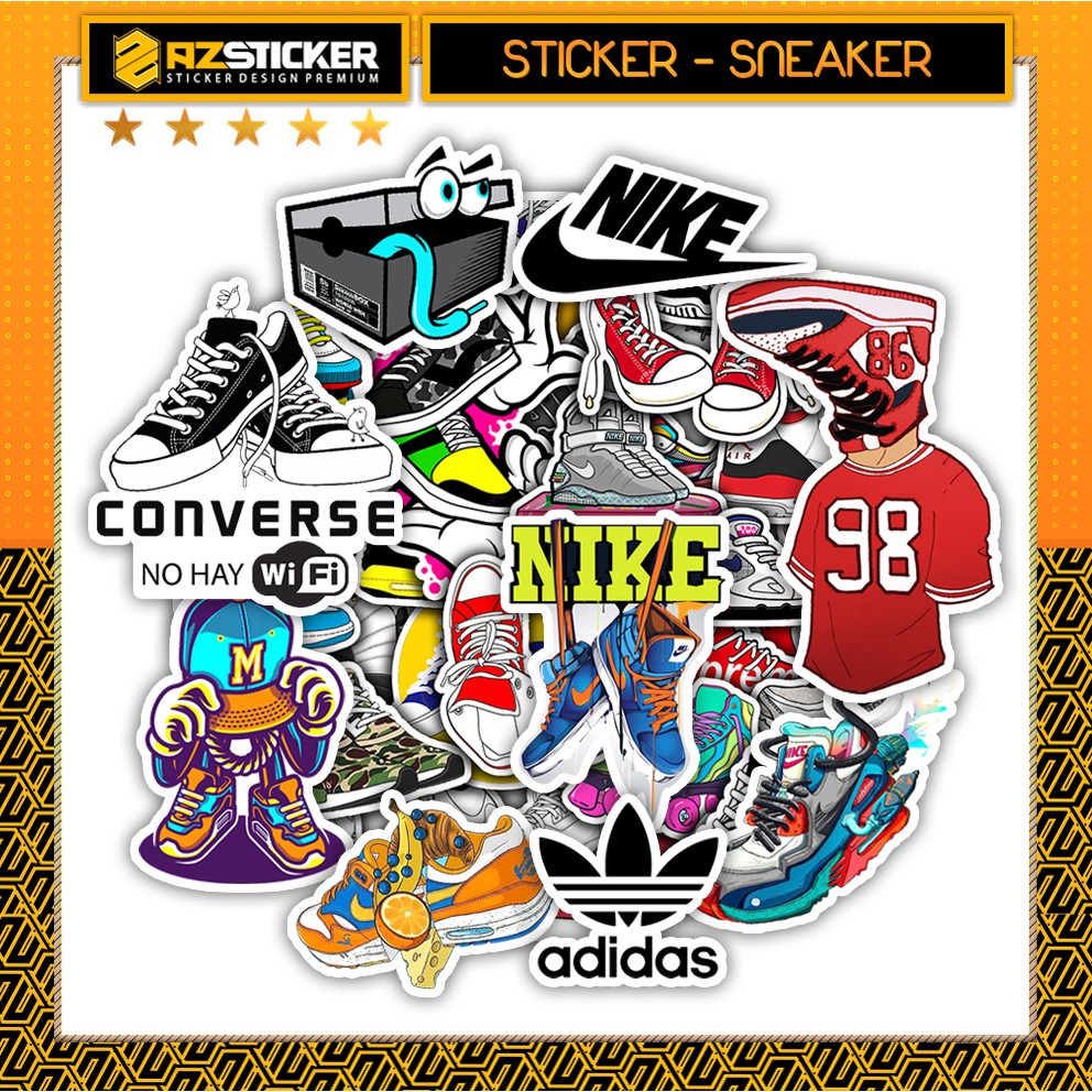 [Set 50+] Sticker Sneaker - Sưu Tập Giày | Dán Nón Bảo Hiêm, Điện Thoại, Laptop, Bình Nước...Chống Nước, Chống Bay Màu